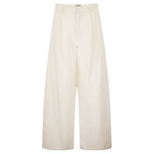 S Max Mara Women Smmaloa - Wide-Leg Trousers In Cotton And Linen